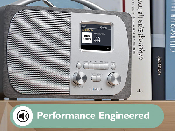 Lemega DR5 Portable DAB Radio with Bluetooth