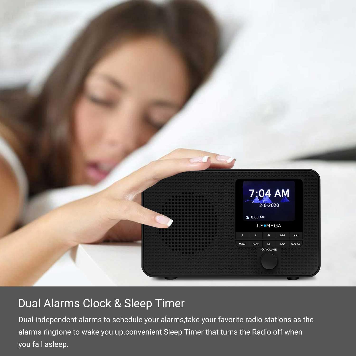 Lemega DR3 Colour Display DAB Radio with Bluetooth