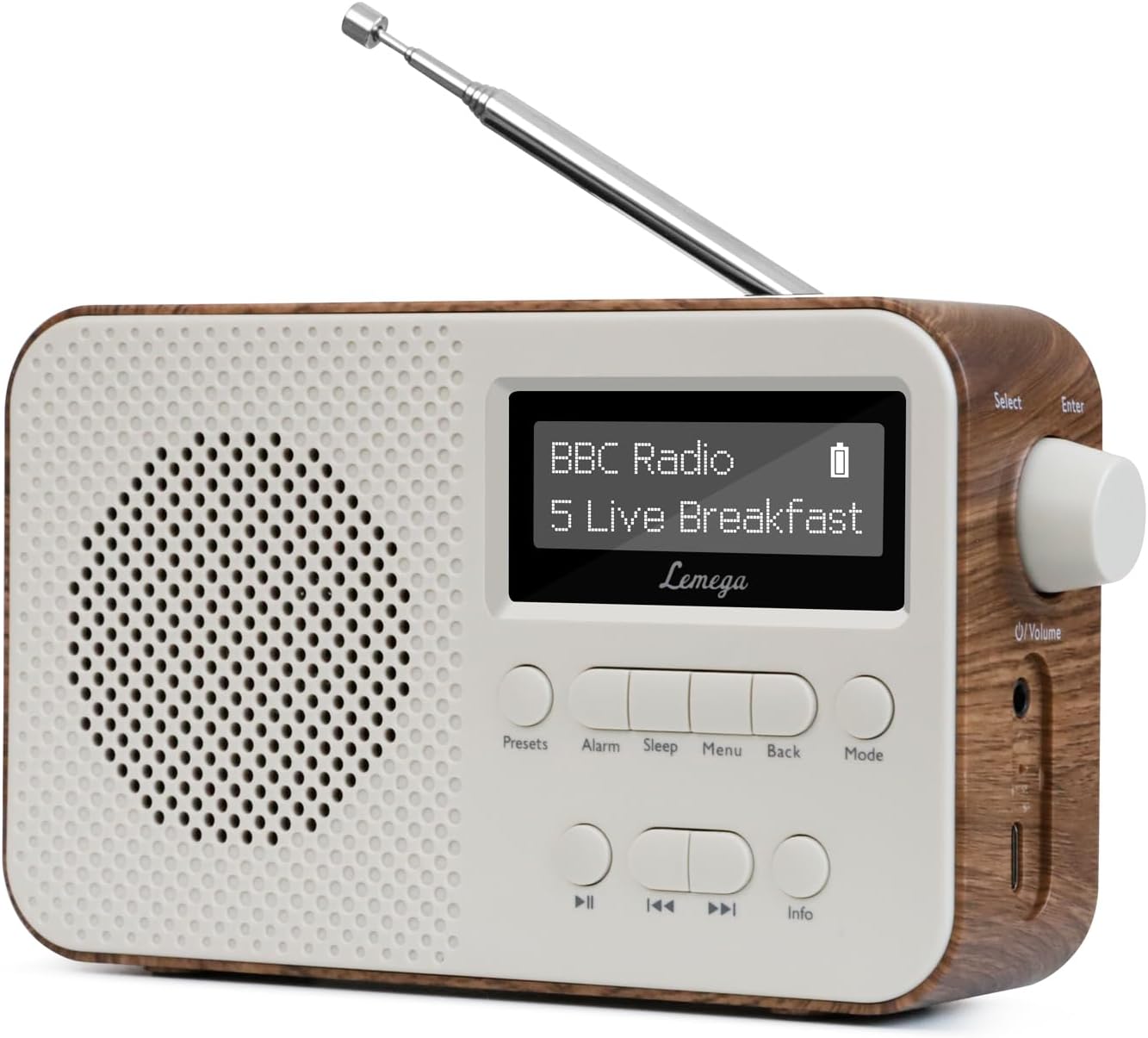 Lemega PR2‑Max Portable DAB Radio with Bluetooth 5.3