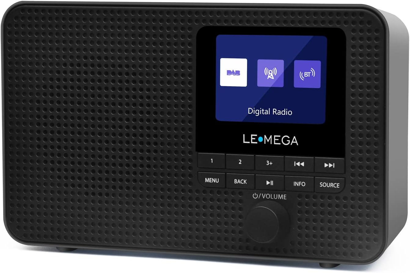 Lemega DR3 Colour Display DAB Radio with Bluetooth