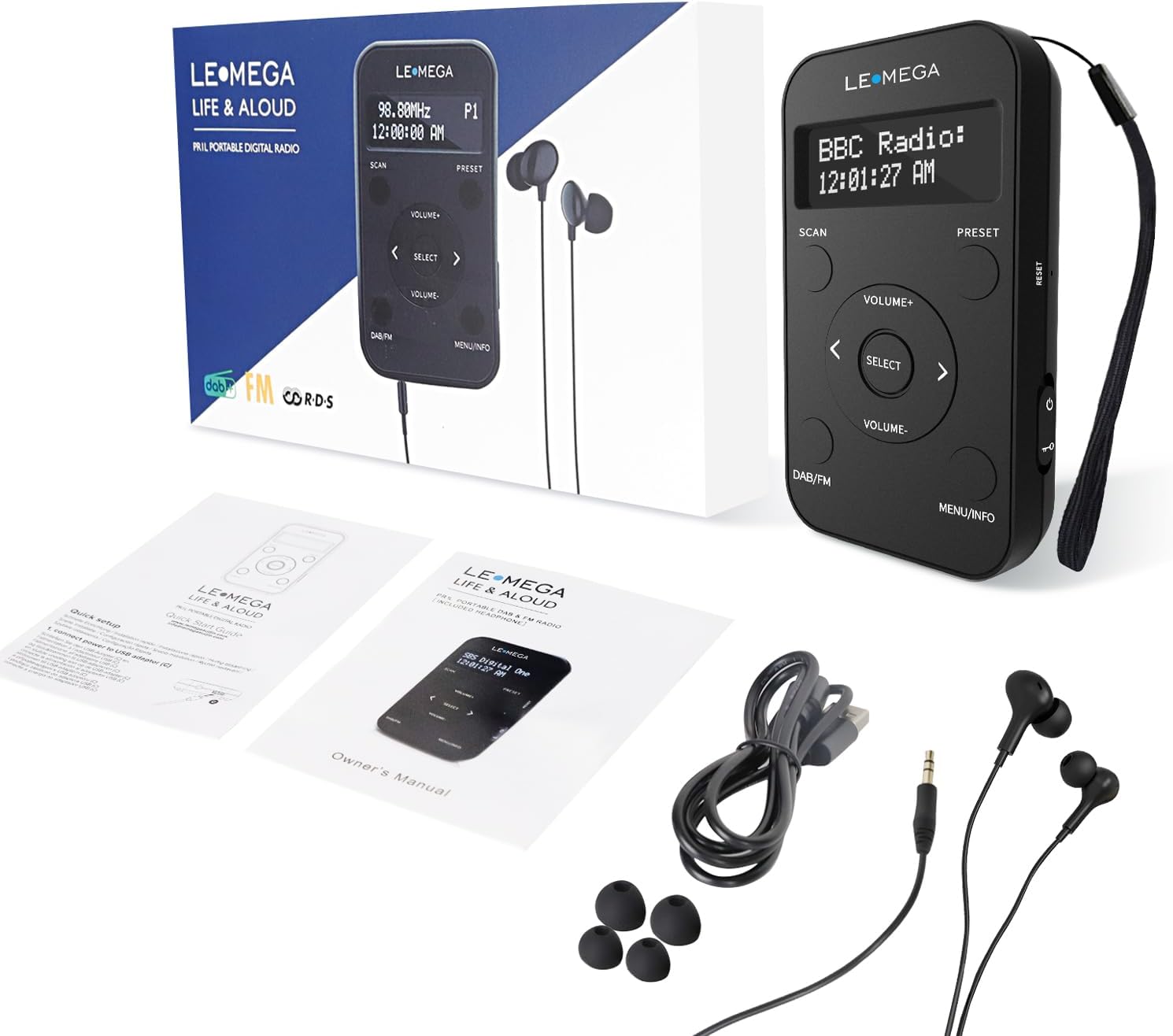 Lemega PR1L Pocket DAB Radio