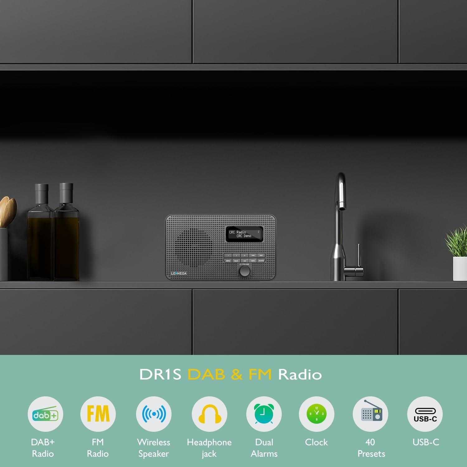 Lemega DR1S Bluetooth DAB Radio