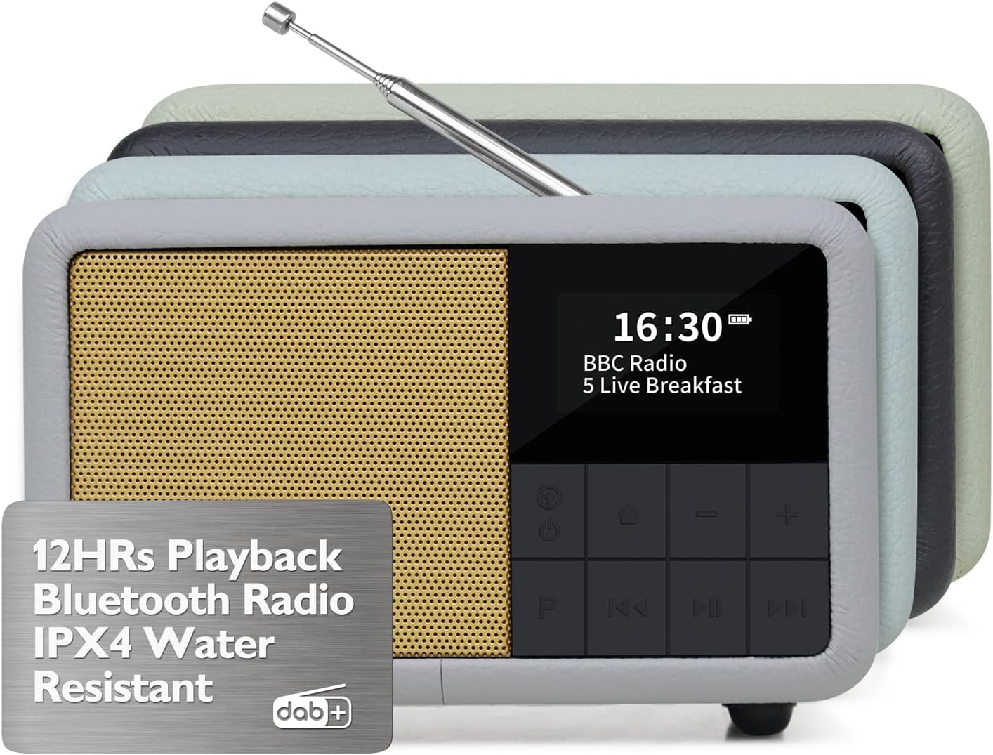 Lemega Class Compact Portable DAB Radio with Bluetooth