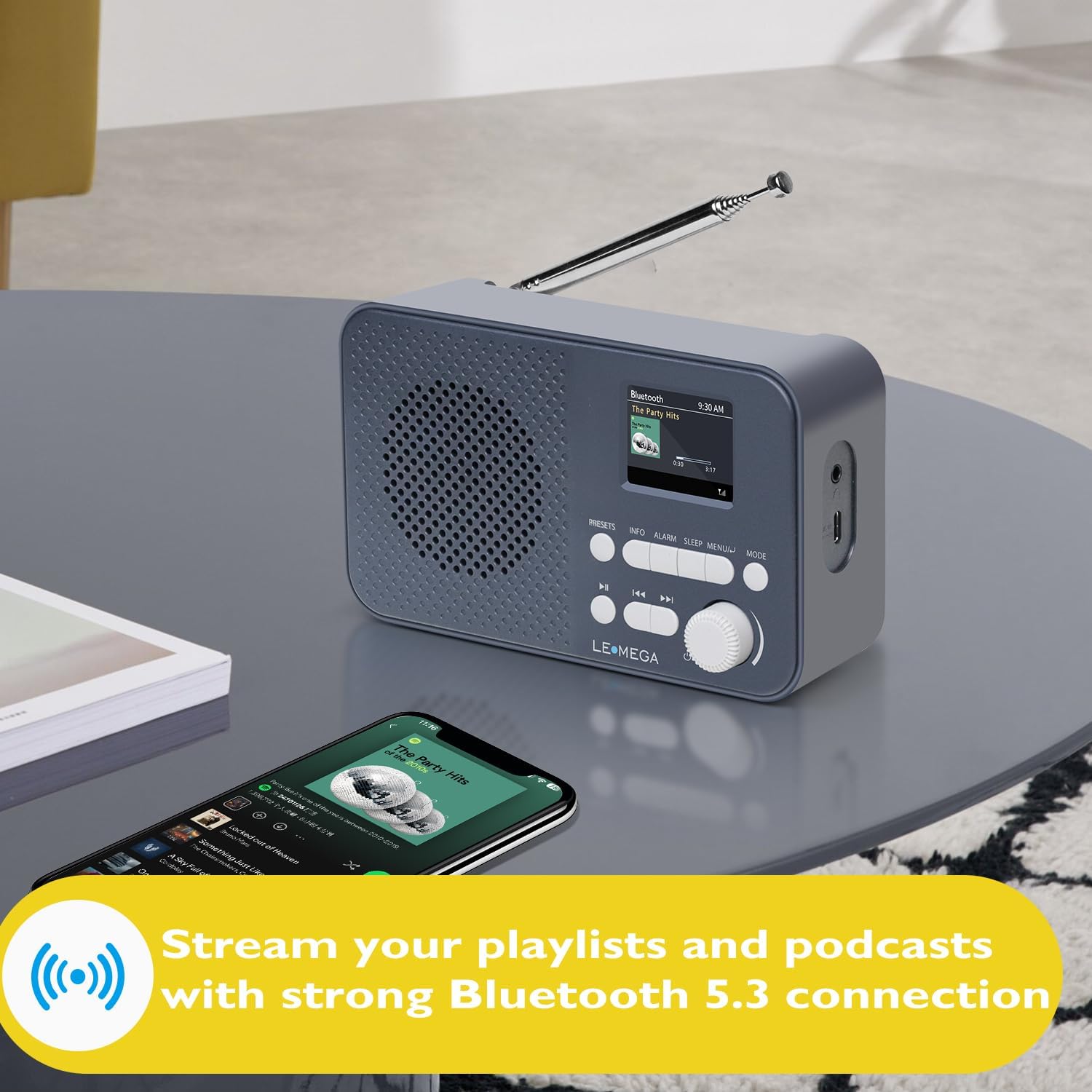 Lemega DAB GO Portable DAB Radio with Bluetooth