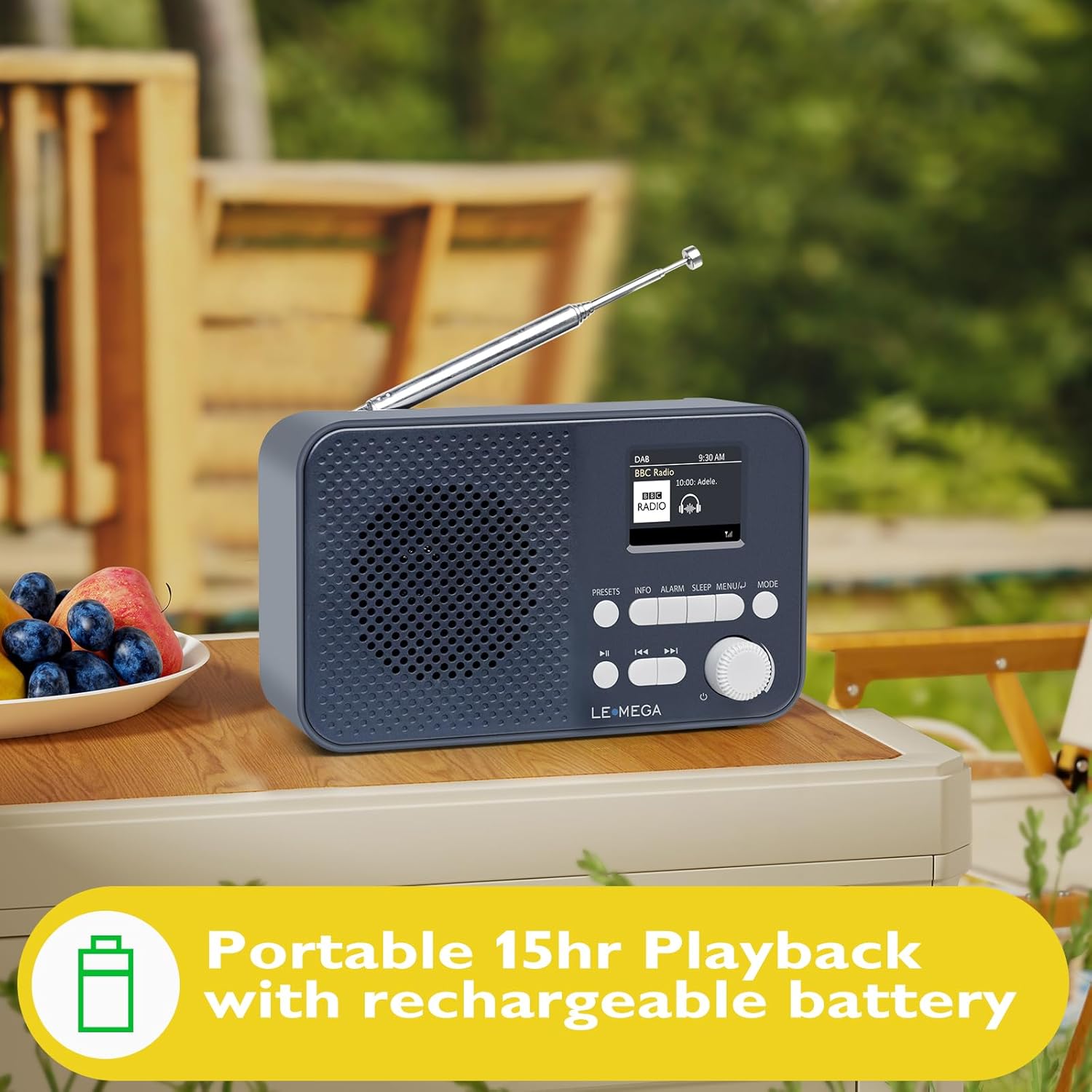 Lemega DAB GO Portable DAB Radio with Bluetooth
