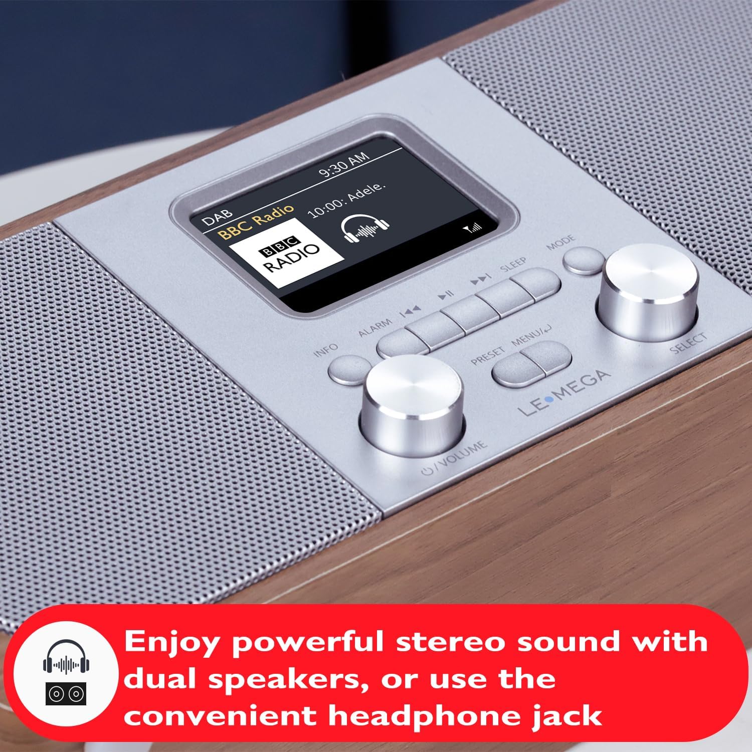 Lemega DR6 Stereo DAB Radio with Bluetooth