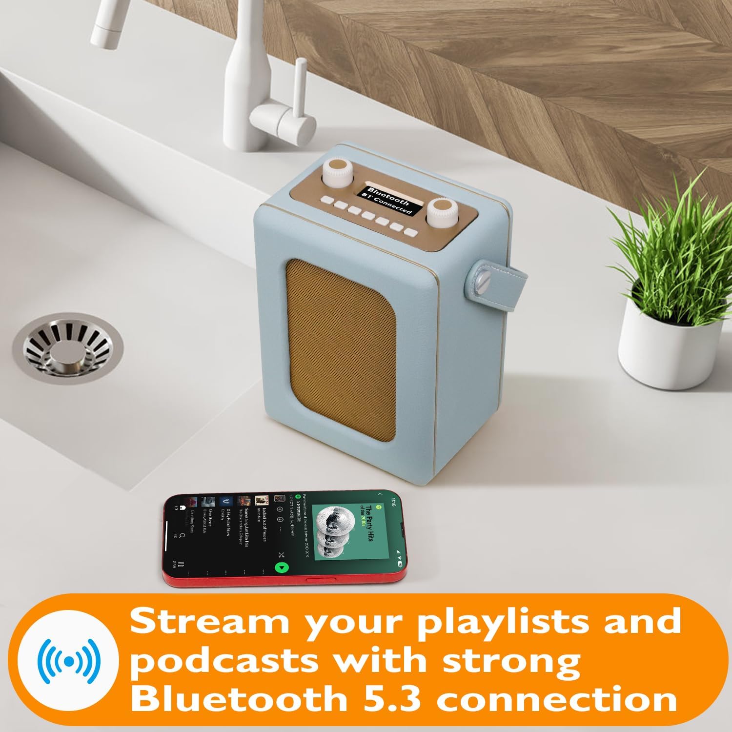 Lemega Class Classic Portable DAB Radio with Bluetooth