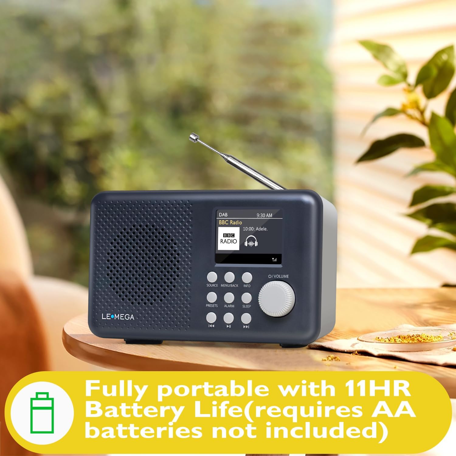 Lemega DR3P Colour Display DAB Radio with Bluetooth