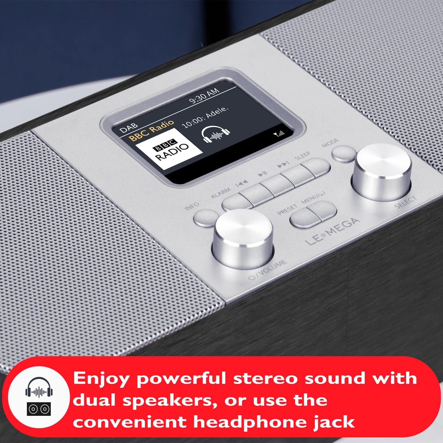 Lemega DR6 Stereo DAB Radio with Bluetooth