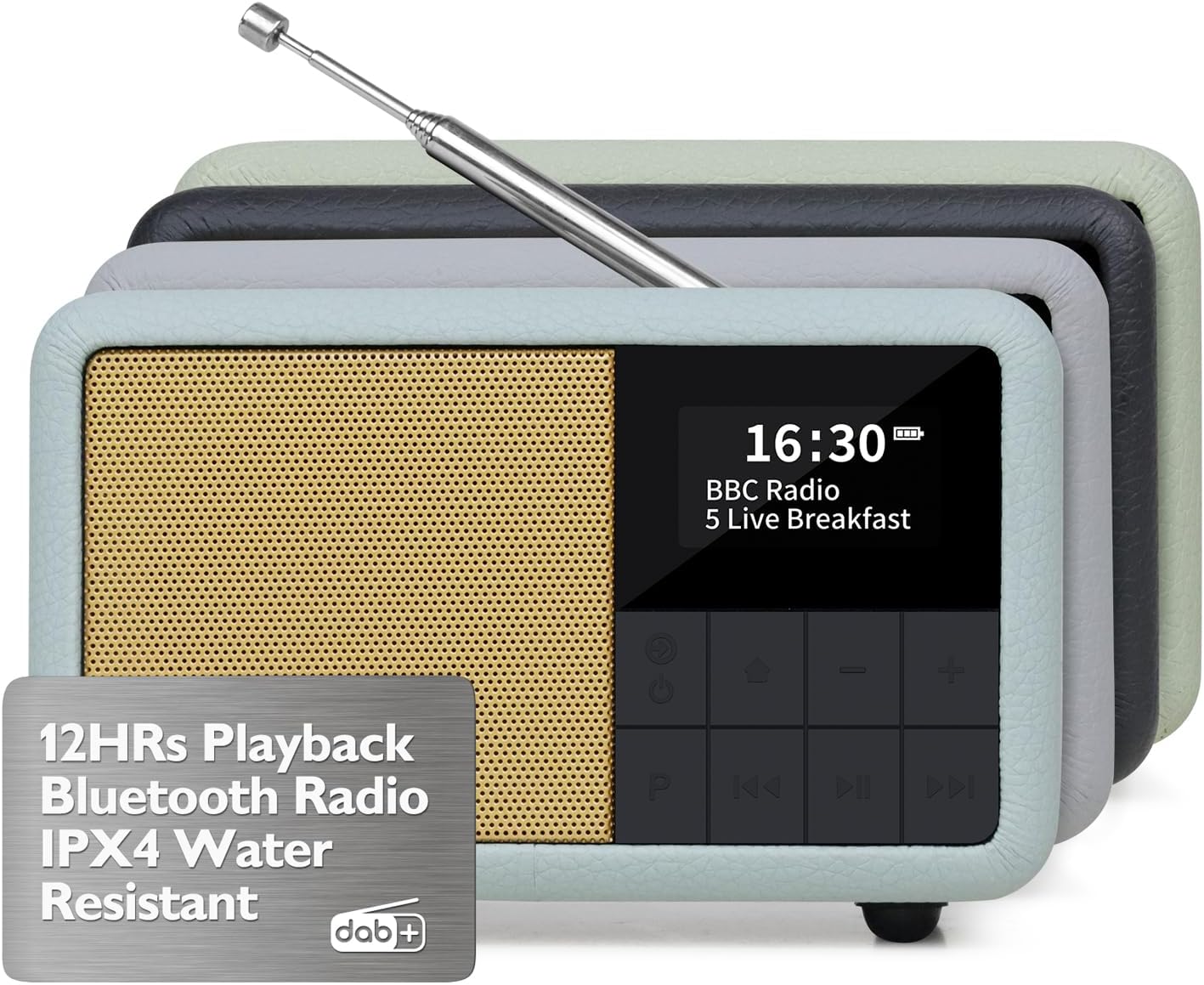 Lemega Class Compact Portable DAB Radio with Bluetooth