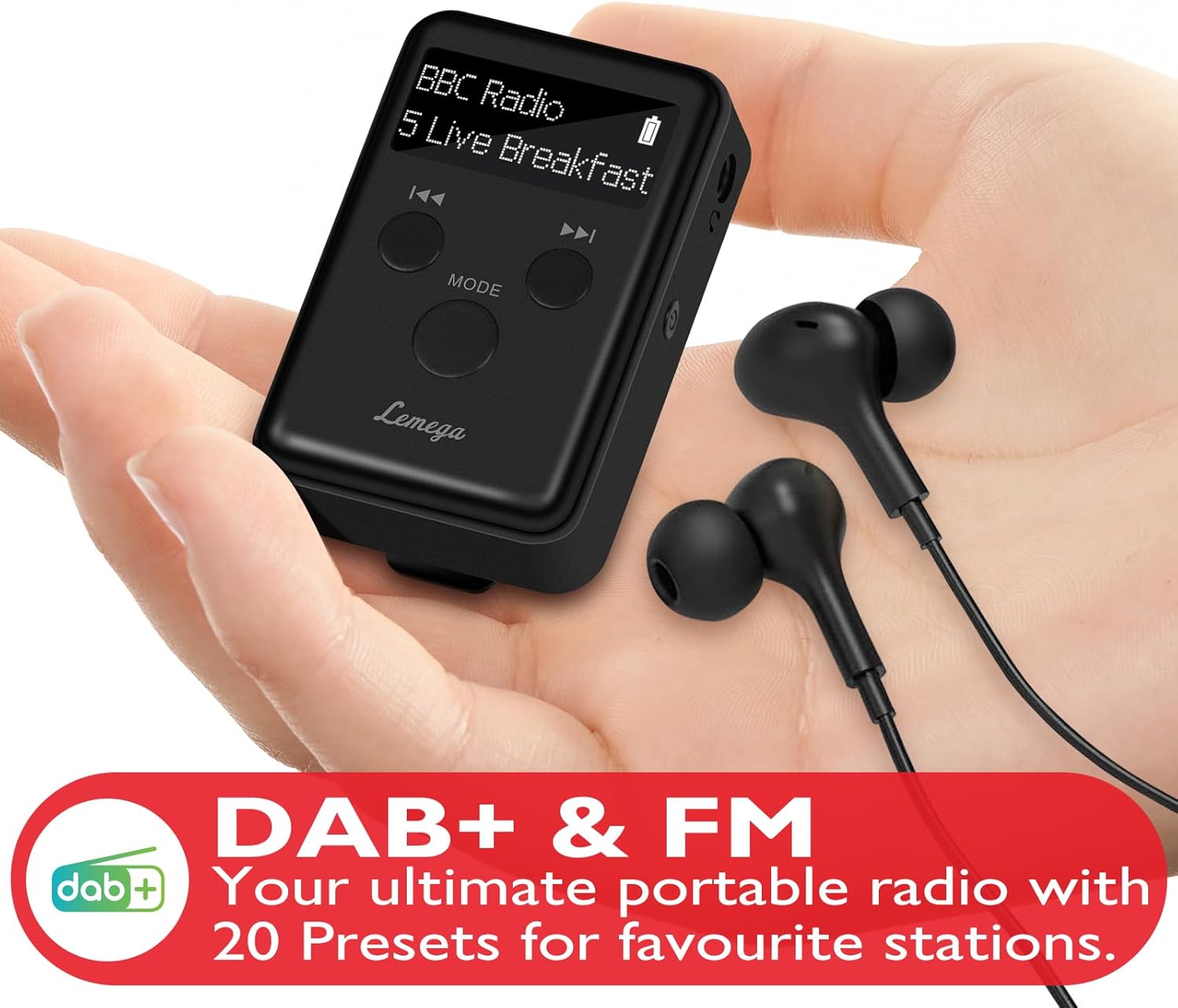 Lemega Mini Go Pocket DAB Radio