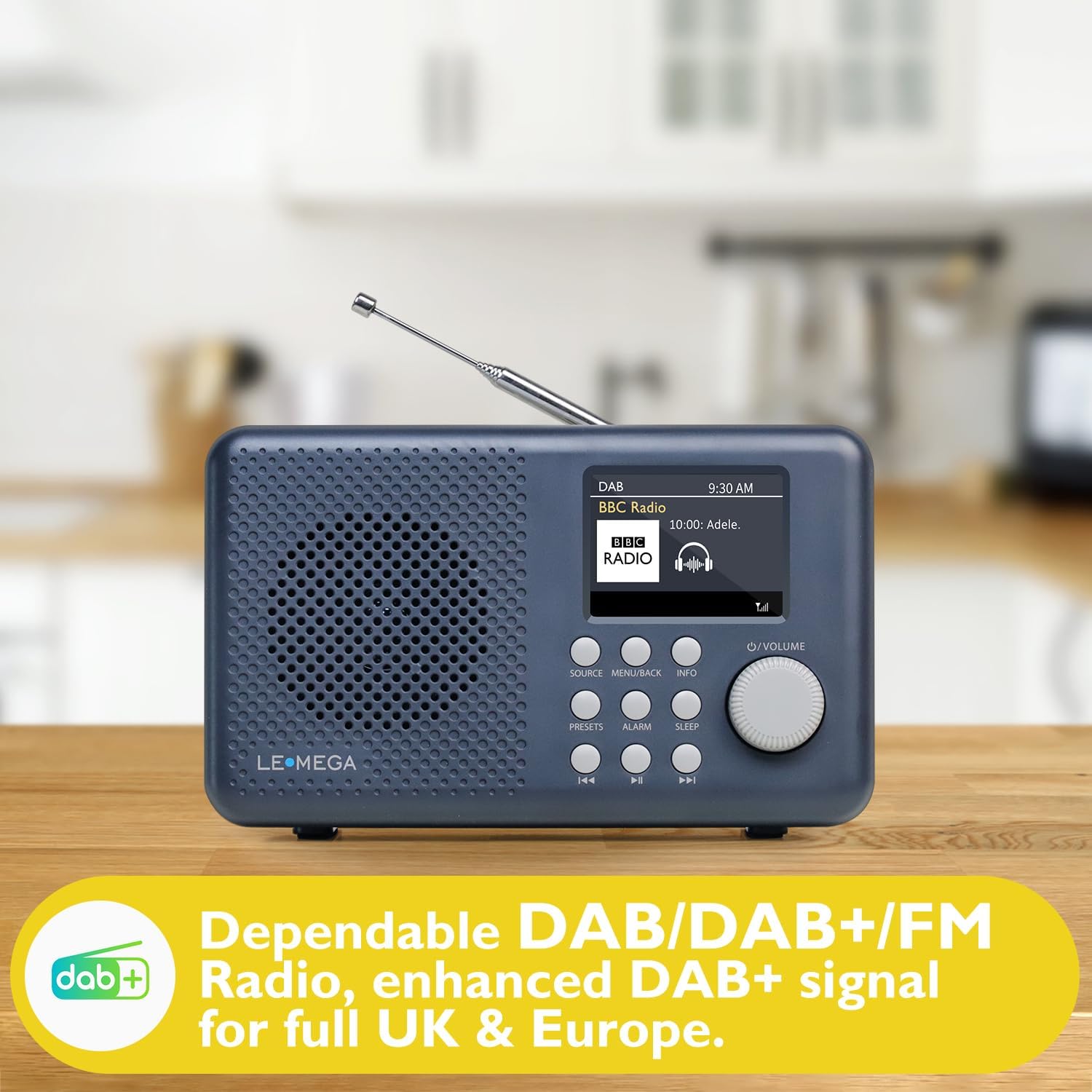 Lemega DR3P Colour Display DAB Radio with Bluetooth