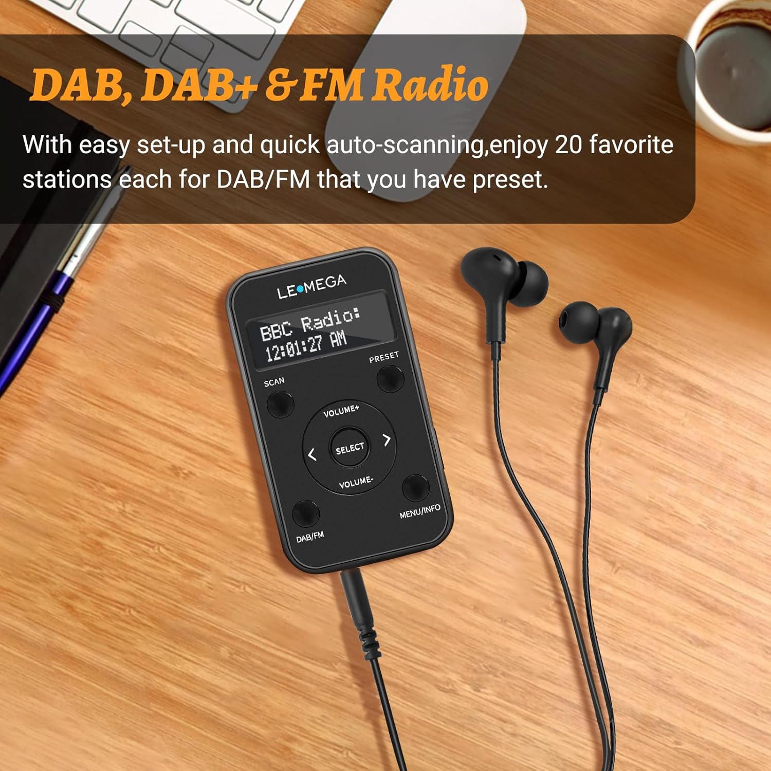 Lemega PR1L Pocket DAB Radio