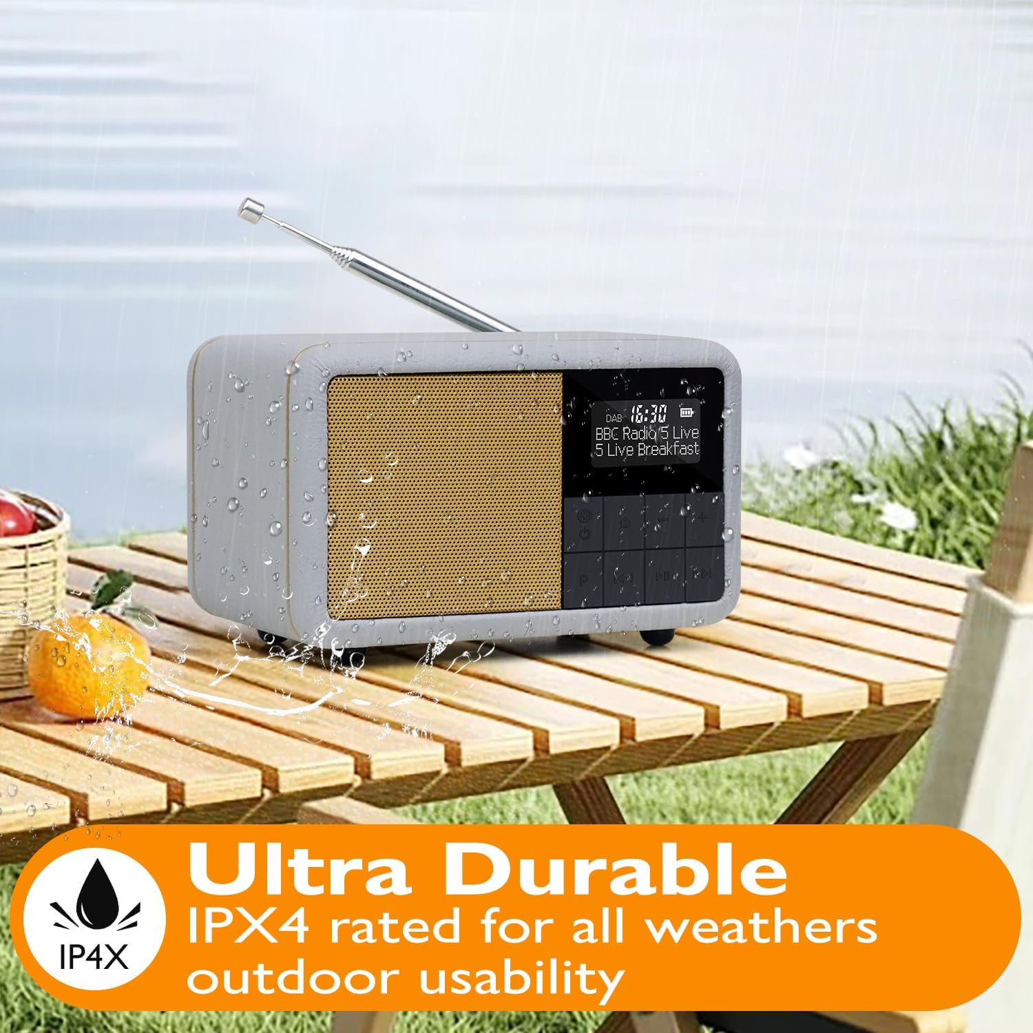 Lemega Class Compact Portable DAB Radio with Bluetooth