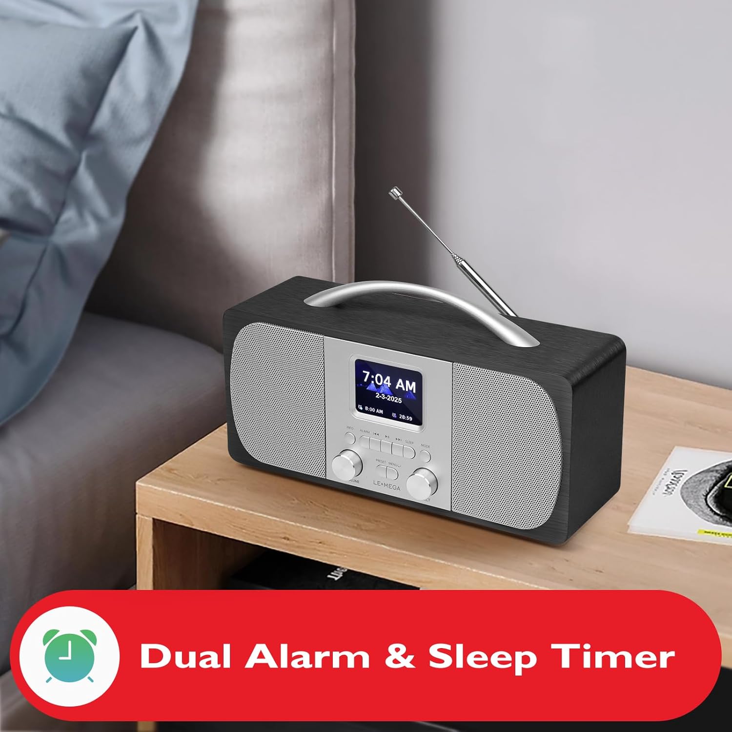 Lemega DR6 Stereo DAB Radio with Bluetooth