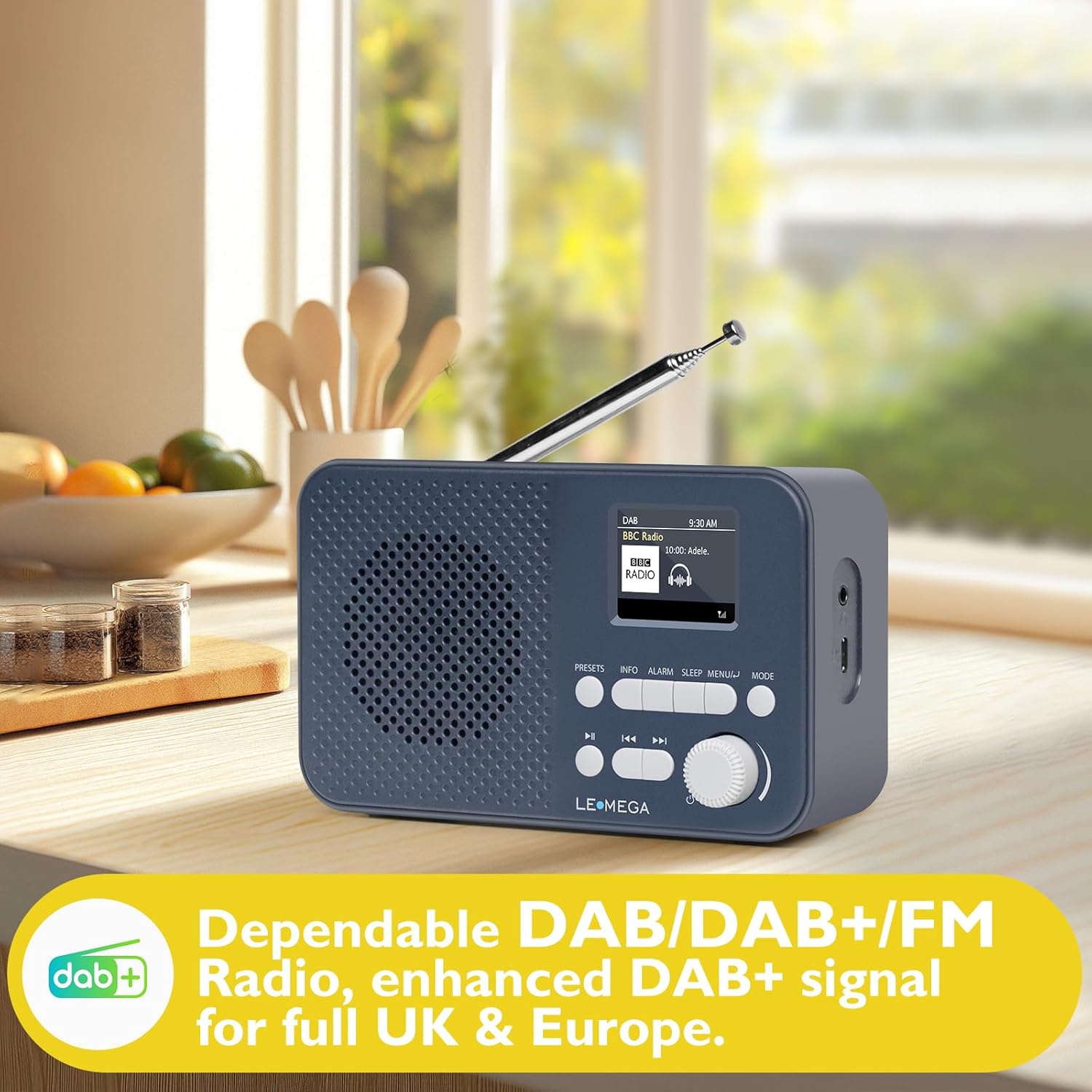 Lemega DAB GO Portable DAB Radio with Bluetooth