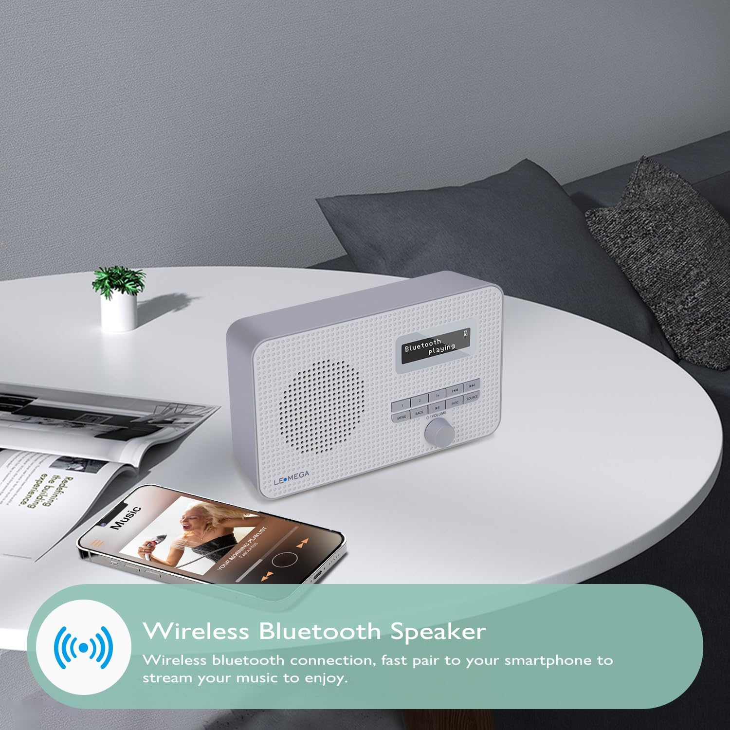 Lemega DR1S Bluetooth DAB Radio