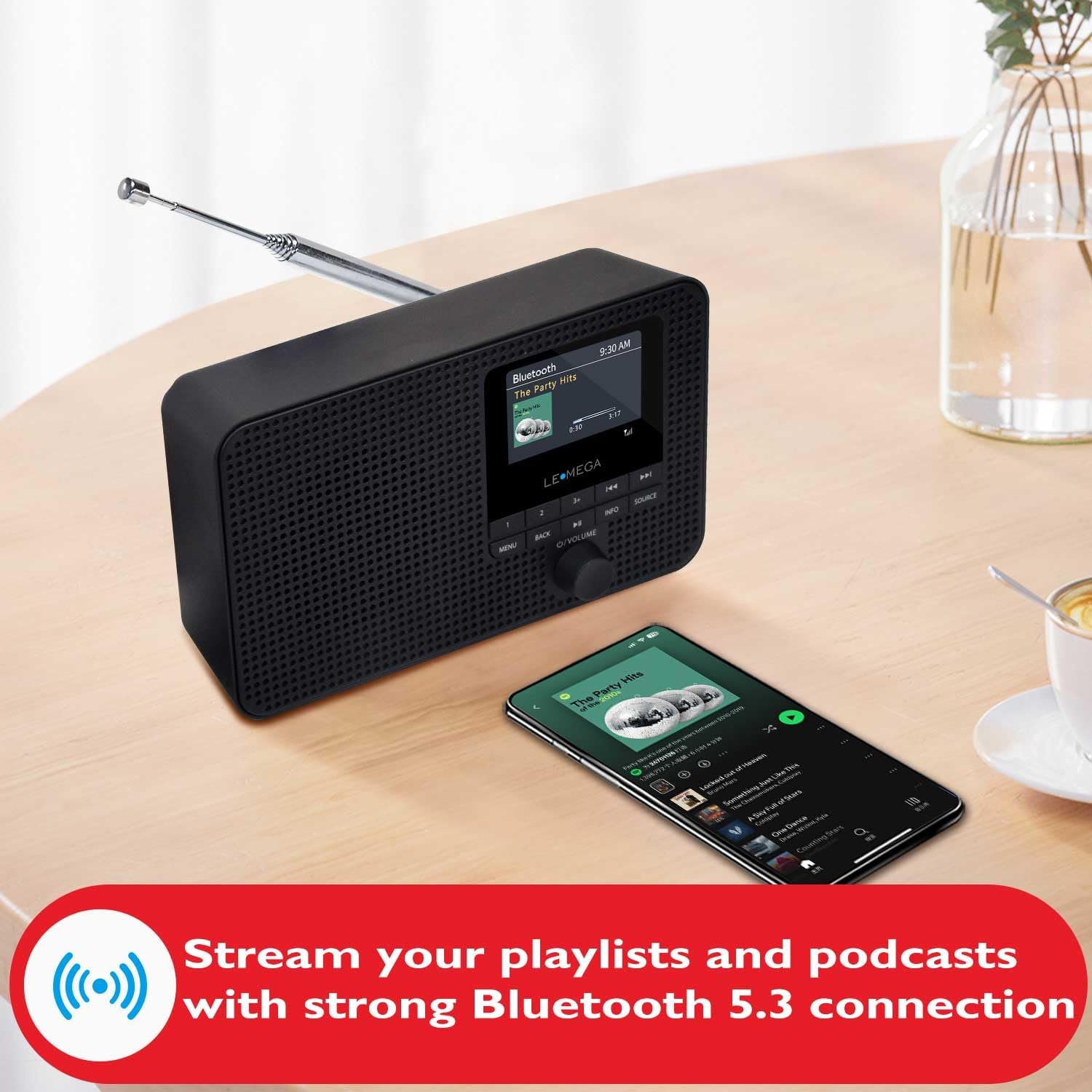 Lemega IR1 Wi‑Fi Internet Radio with DAB/DAB+ & Bluetooth