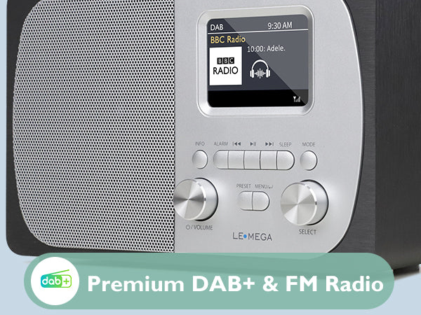 Lemega DR5 Portable DAB Radio with Bluetooth