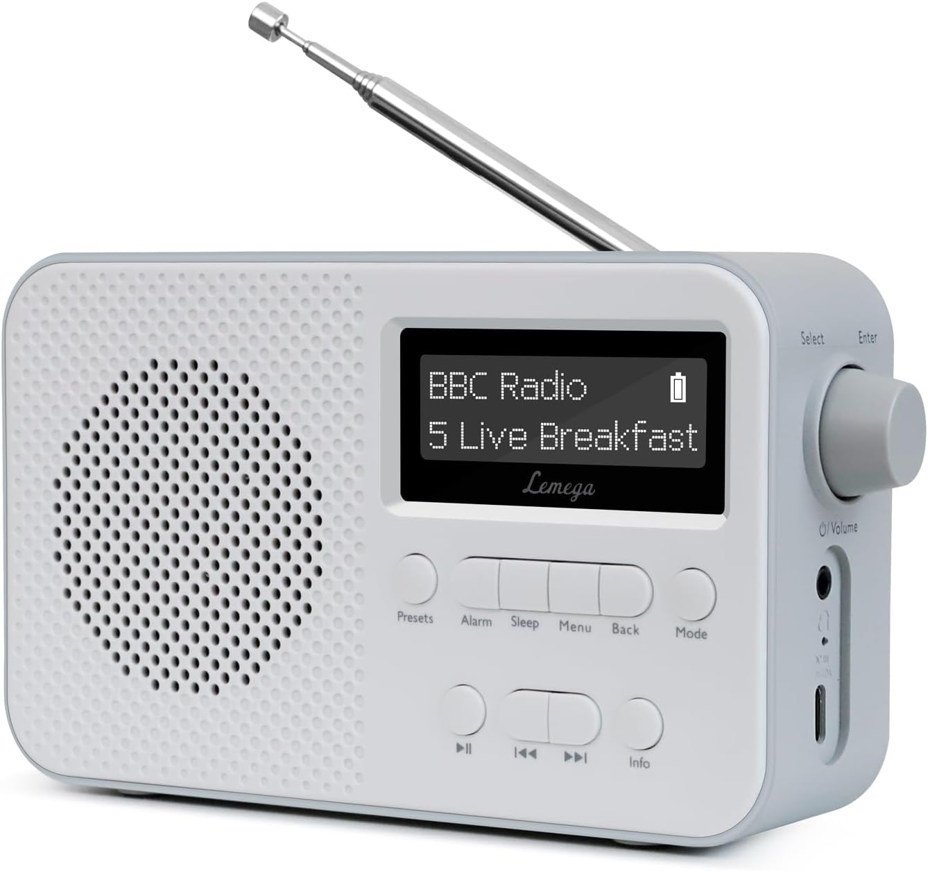 Lemega PR2‑Max Portable DAB Radio with Bluetooth 5.3