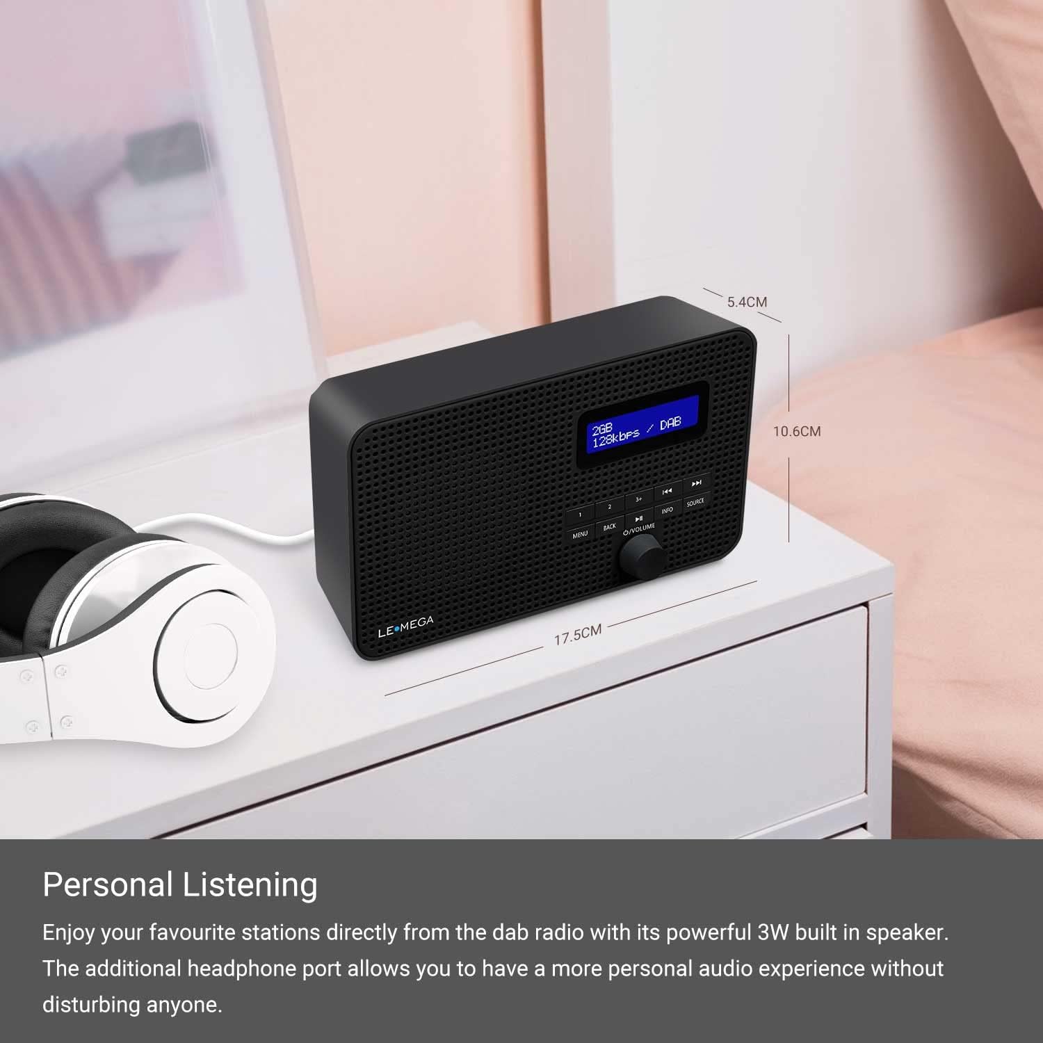 Lemega DR1 Compact DAB Radio
