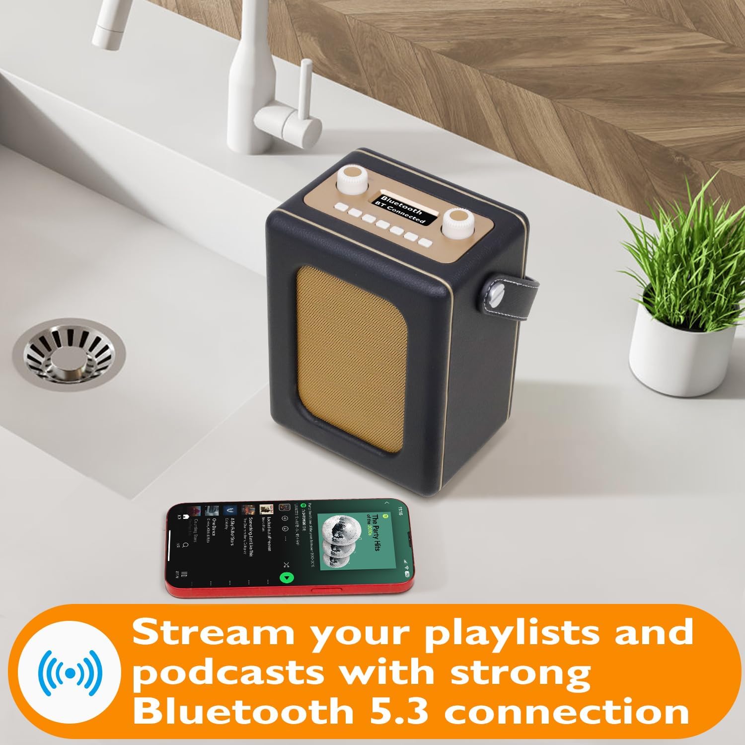 Lemega Class Classic Portable DAB Radio with Bluetooth