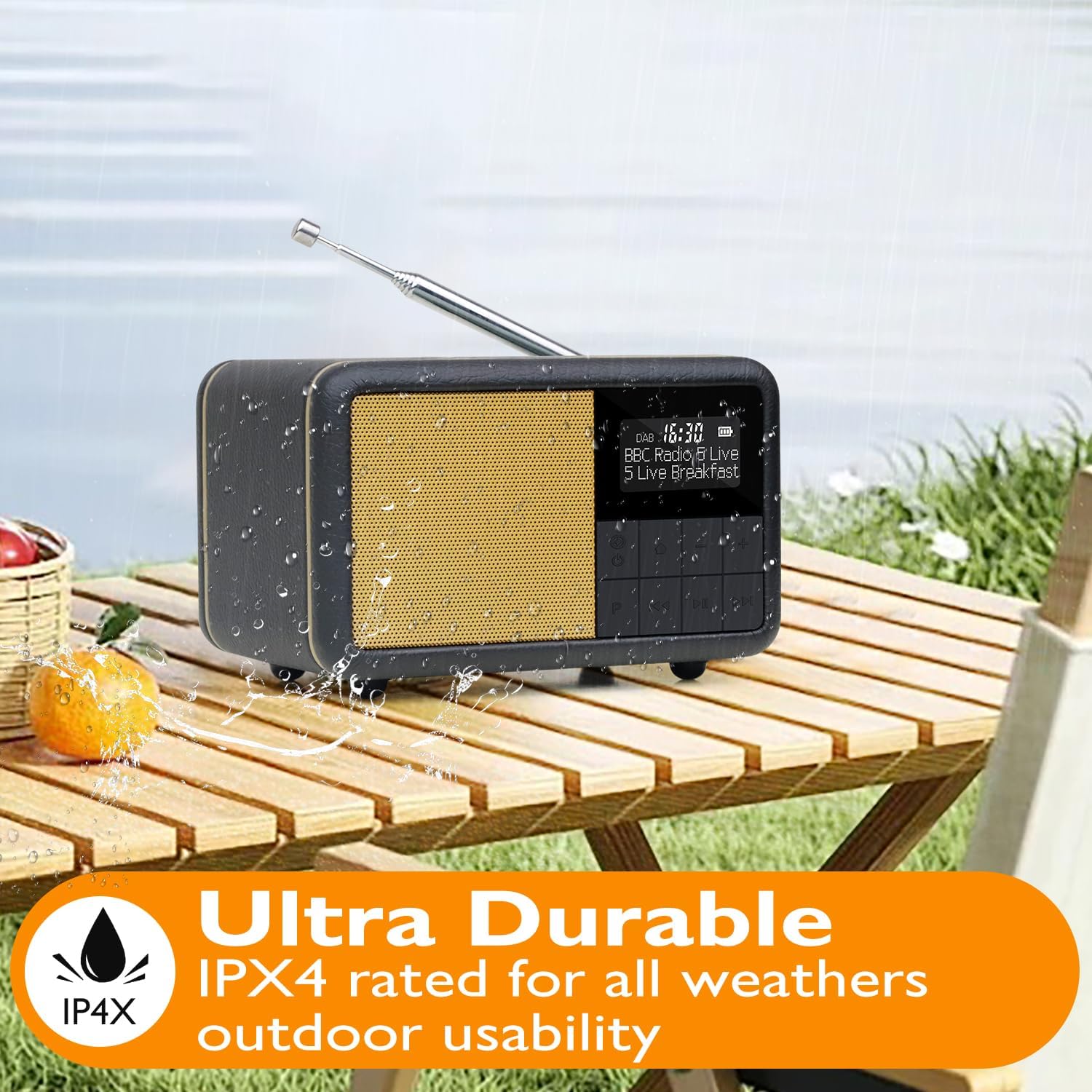 Lemega Class Compact Portable DAB Radio with Bluetooth