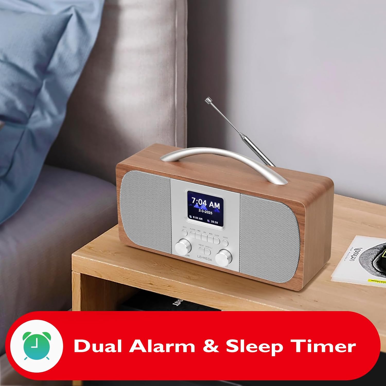 Lemega DR6 Stereo DAB Radio with Bluetooth