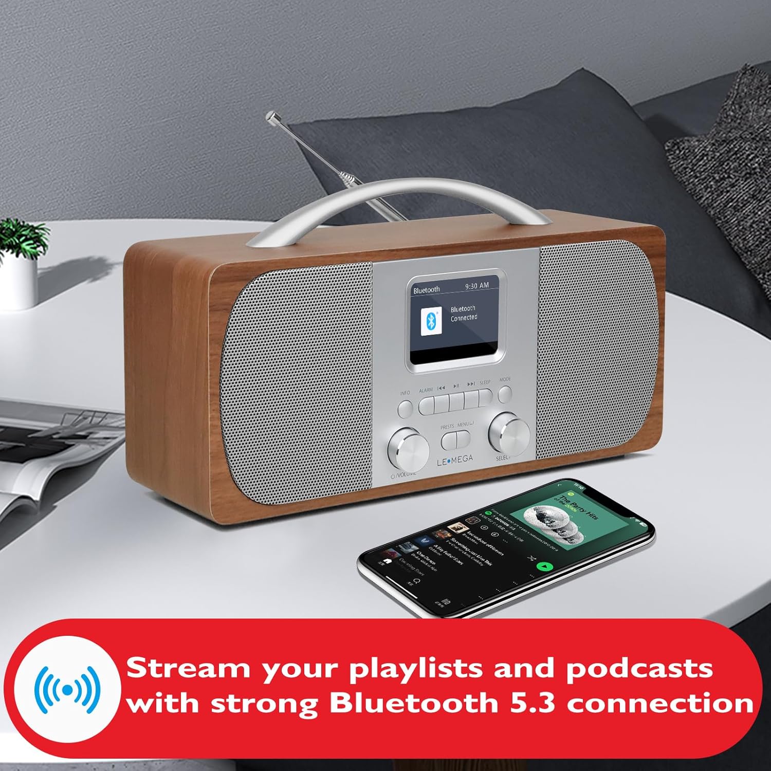 Lemega DR6 Stereo DAB Radio with Bluetooth